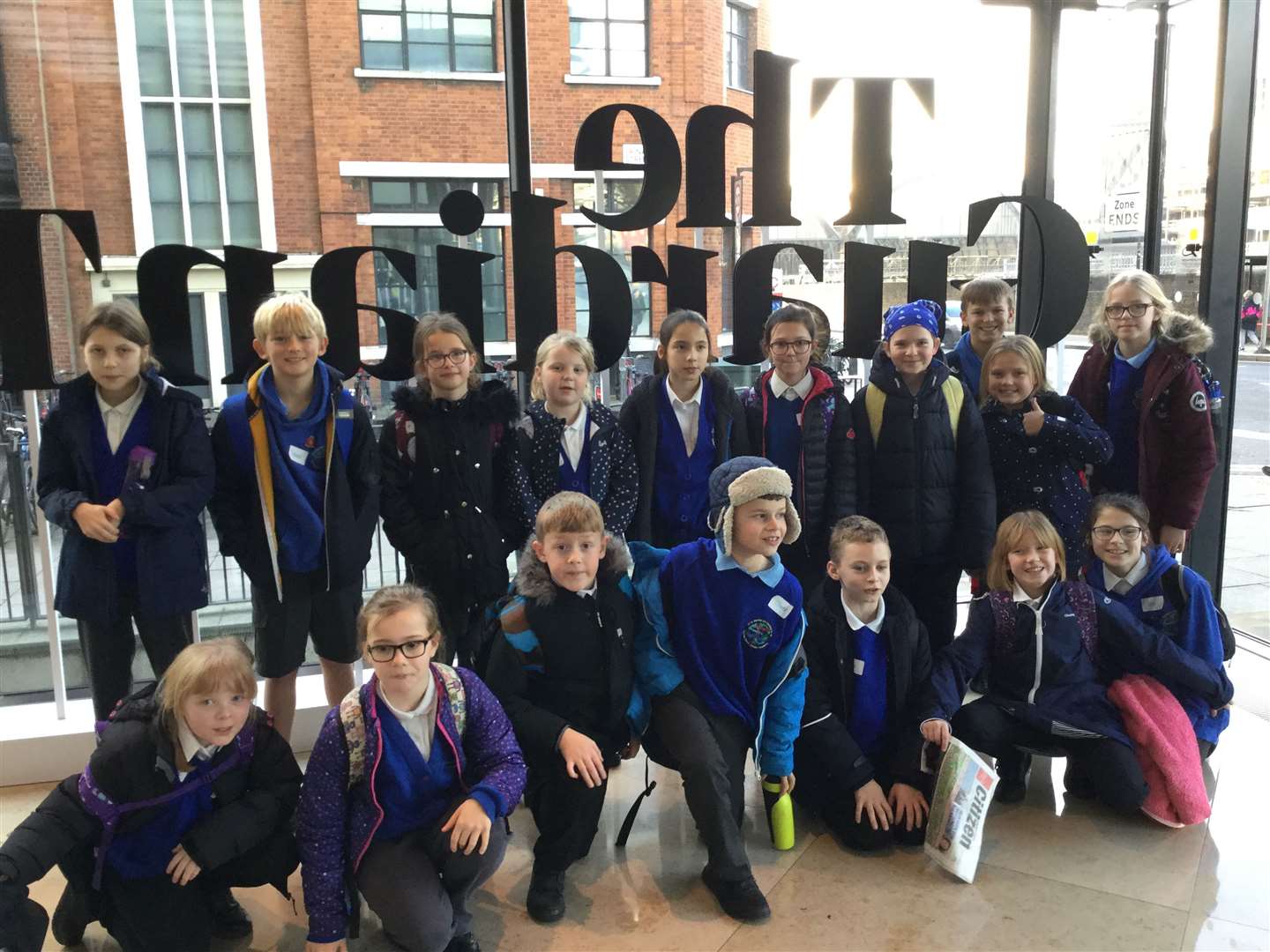 Pupils from Thomas Eaton school in Wimblington visited The Guardian newspaper offices in London. (26824179)