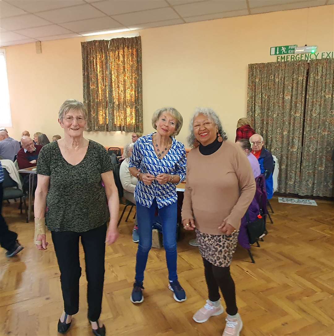 Leslyn Chandler right has made new friends at the group