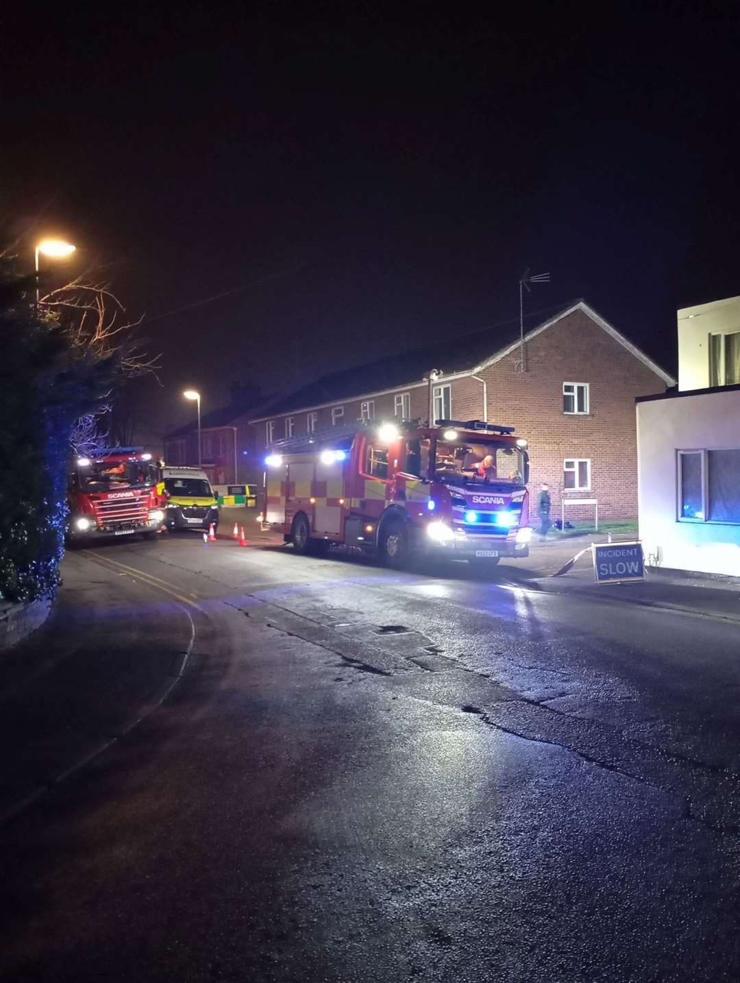 The incident happened down Victoria Place in Wisbech