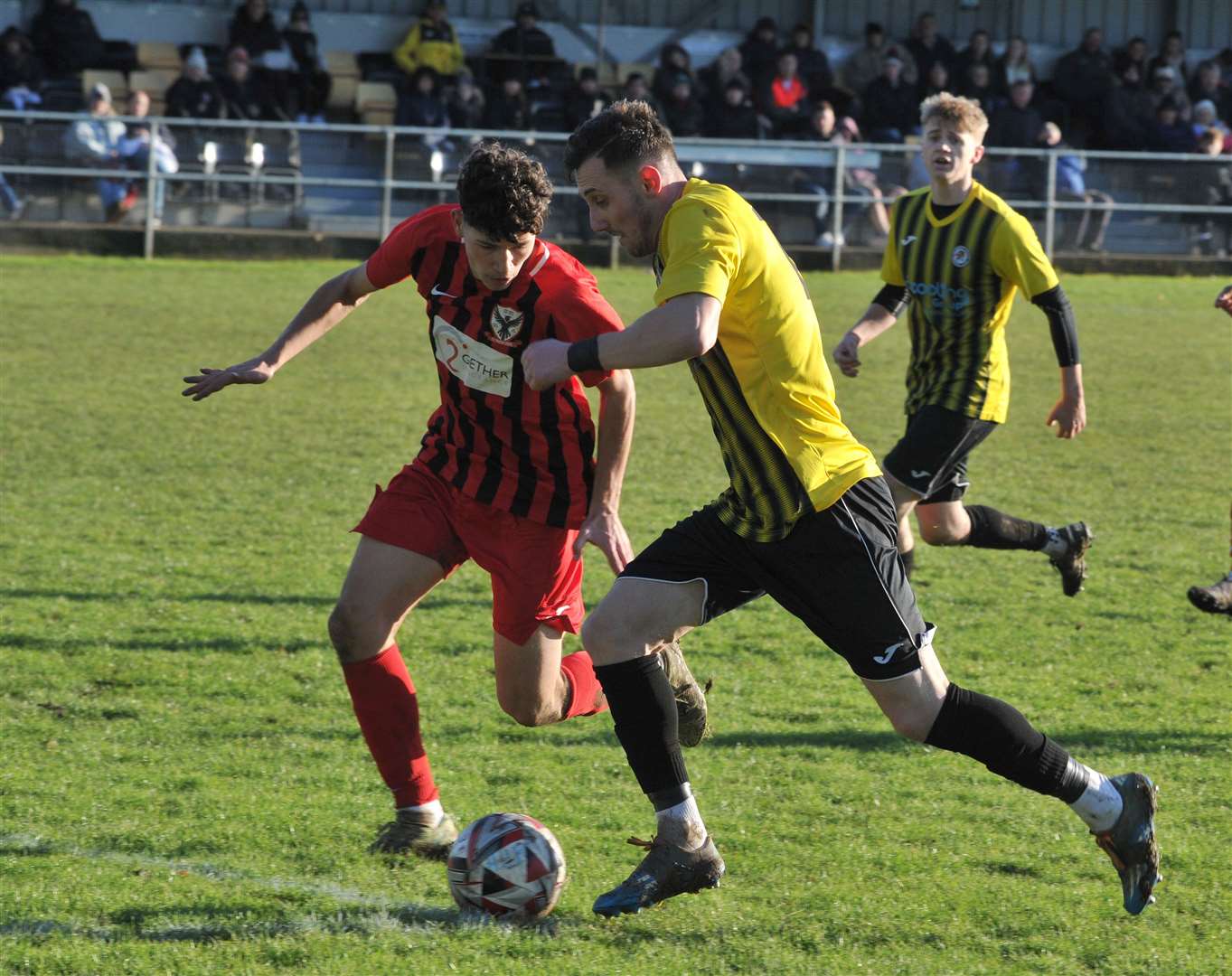 Holbeach United were 7-1 winners over FC Parson Drove on Boxing Day. Photo: Chris Lowndes (61553317)