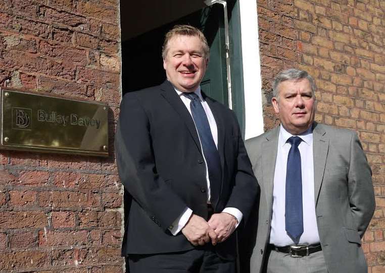 John Anker and Steve Fisher who celebrate 40 years with Bully Davey in Wisbech