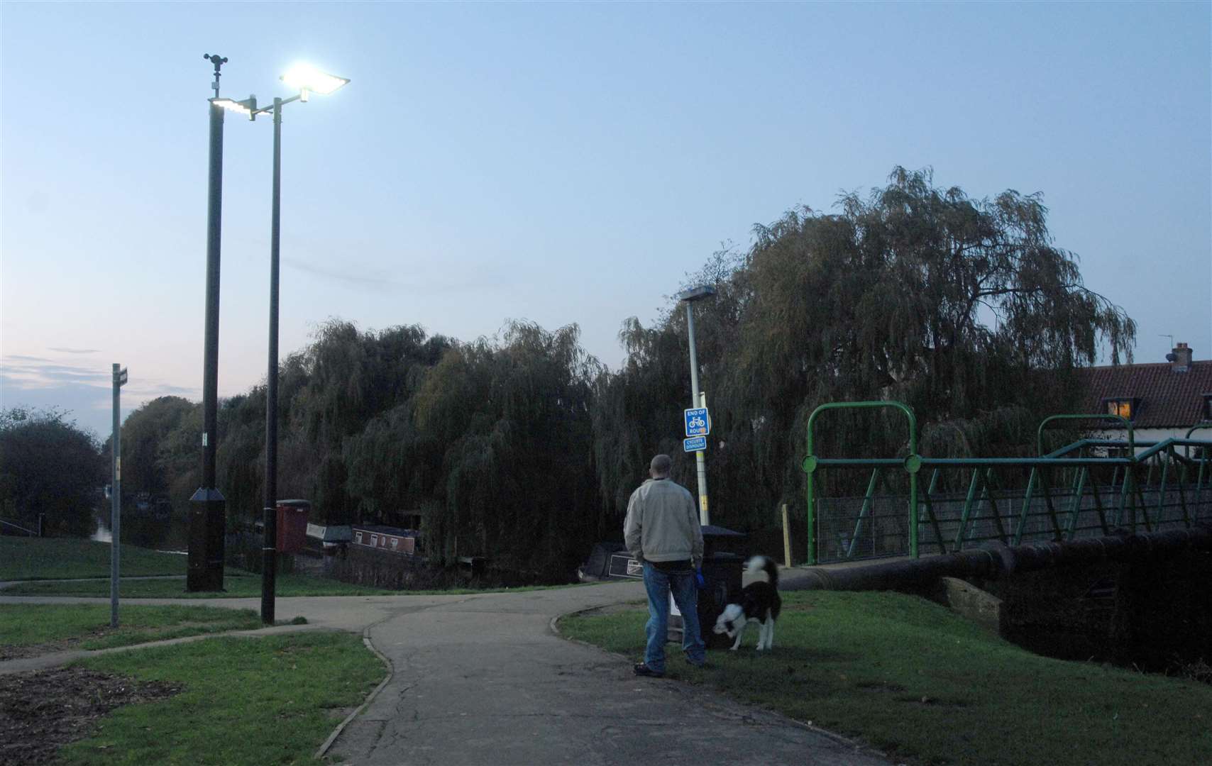 Switching on of new CCTV cameras and lighting in West End Park. (5619151)