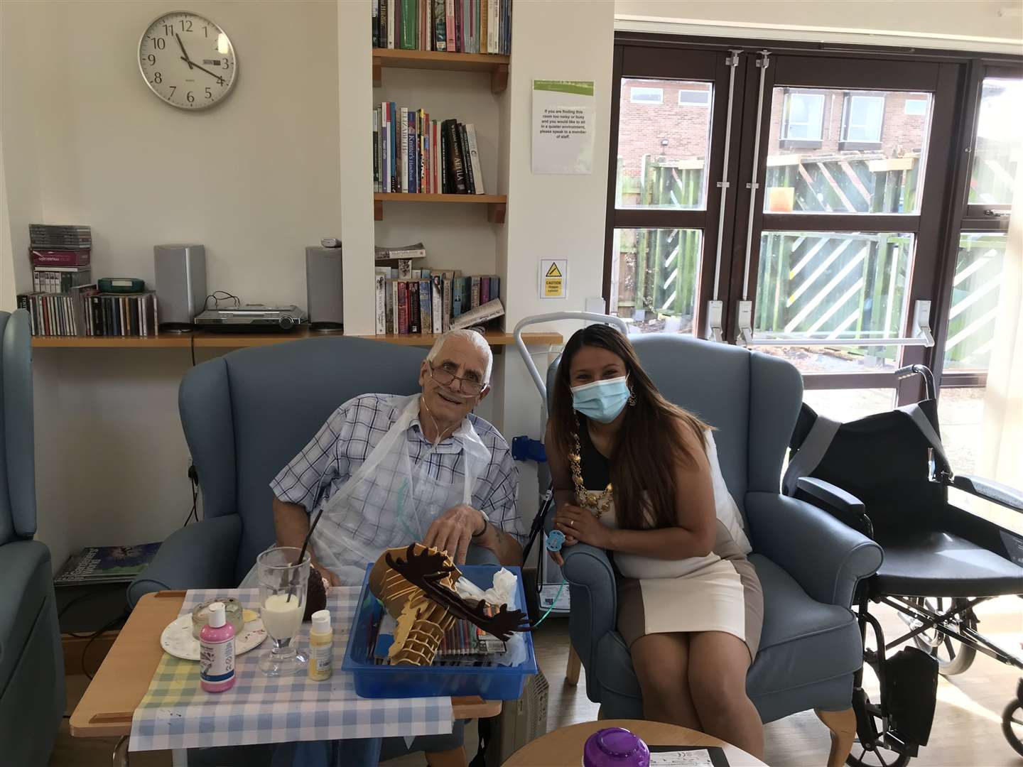 Wisbech Mayor Andrew Lynn and his Mayoress and wife Reema Pate Lynn have visited the Alan Hudson Day Treatment Centre to find out more about what it has off for patients. (51496050)