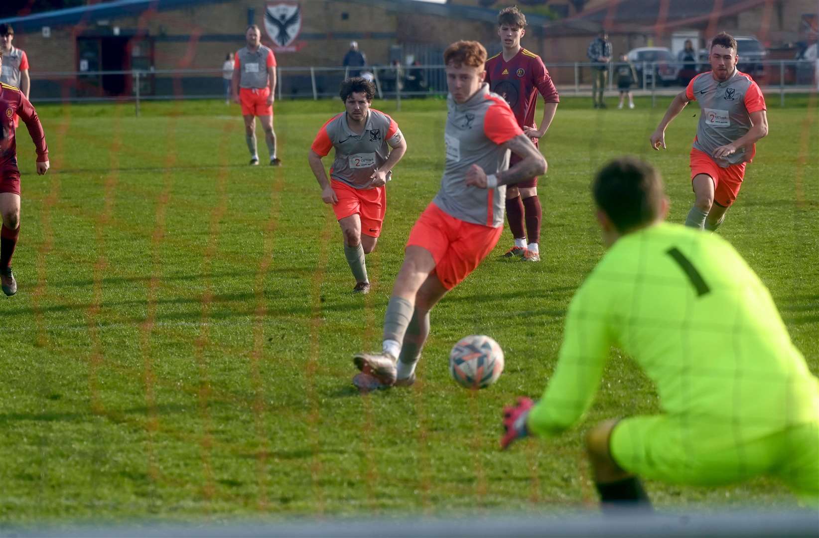 Matteo Perkins scoring a penalty