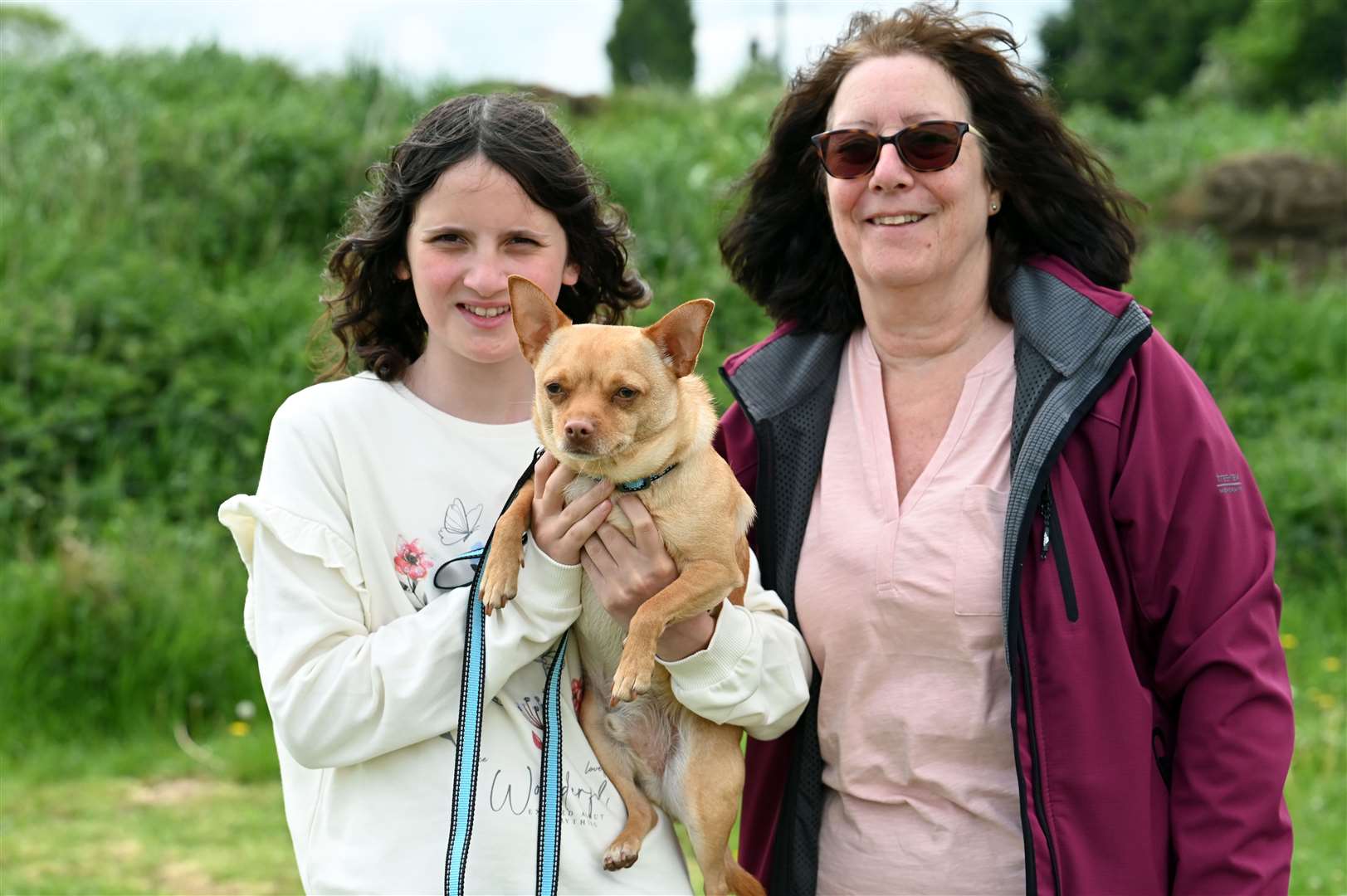 Fun dog show at Fenland Equestrian Centre..Megan Mason, Desmond and Judy Mason. (56527938)