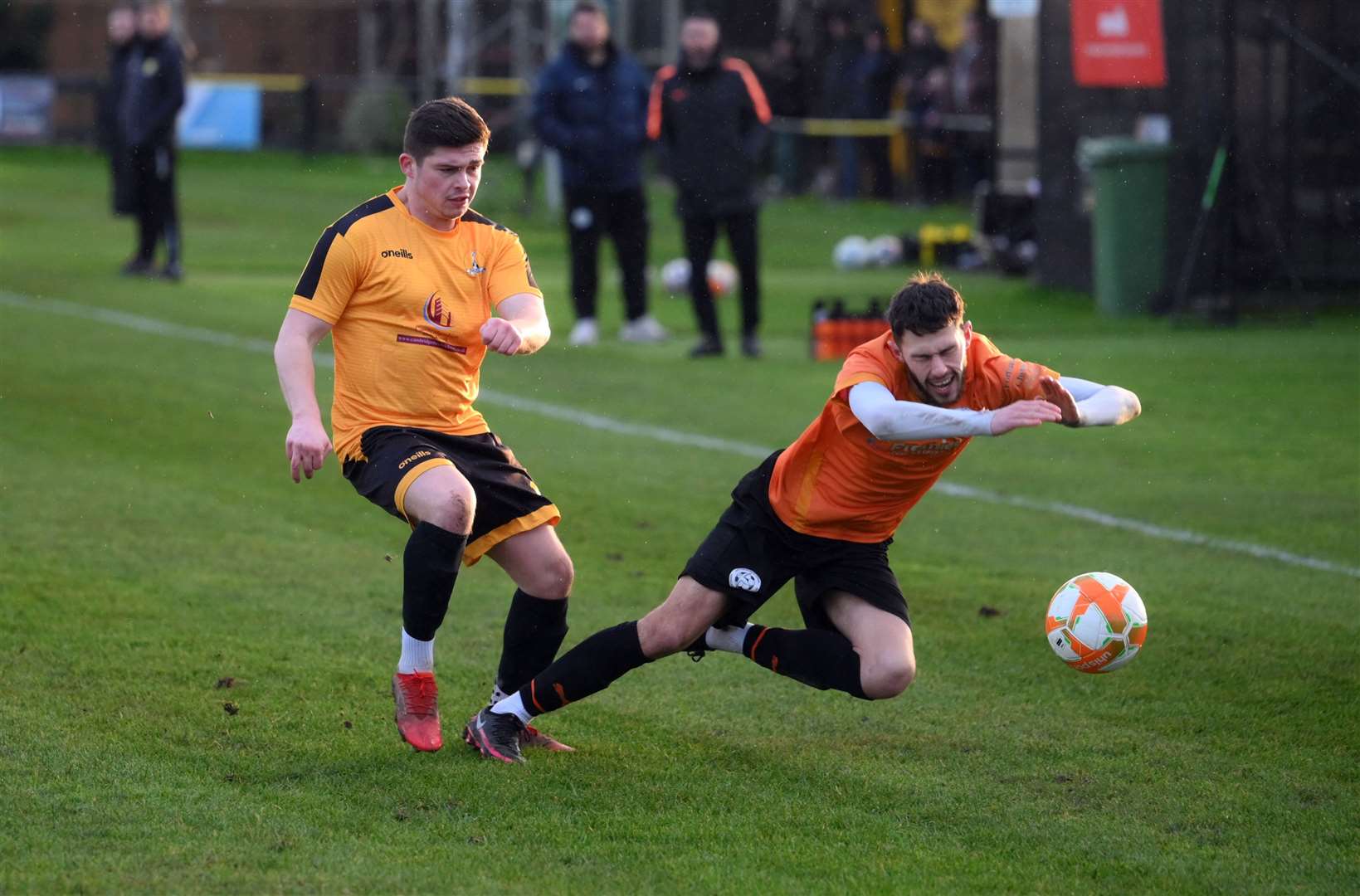 Jack Friend put March Town ahead at leaders Rugby Town this afternoon