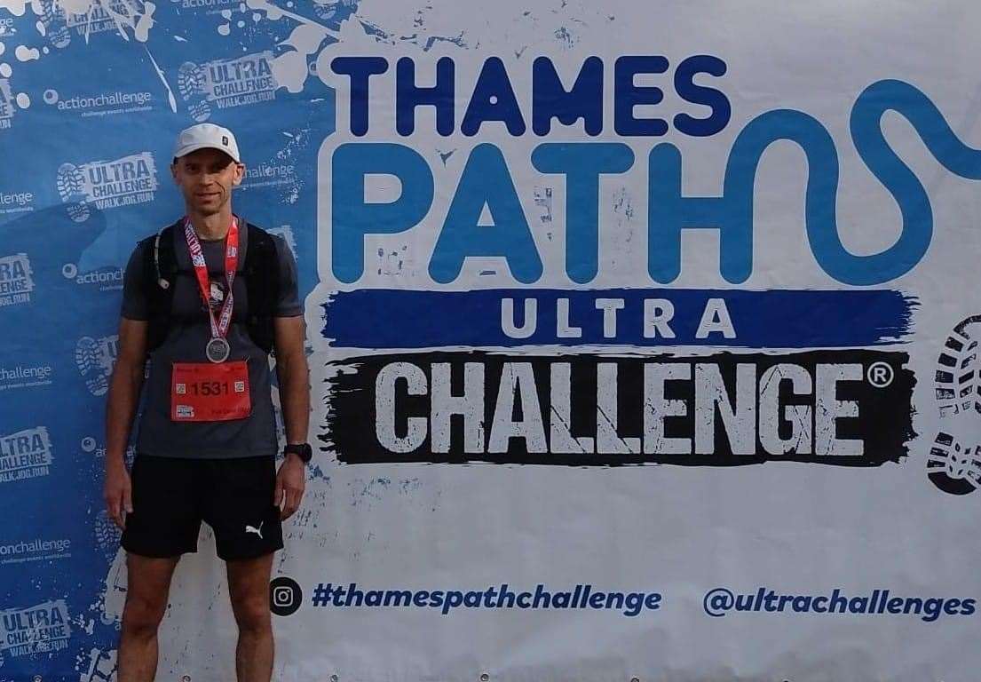 Simon Killen at the Thames Path Ultra Marathon