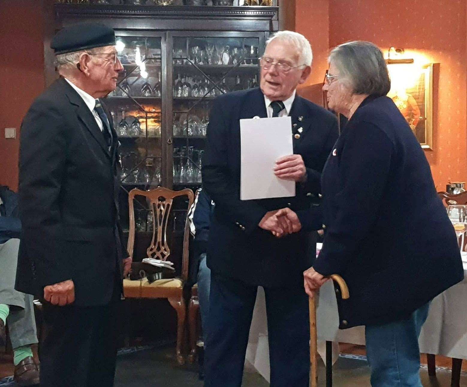 Chatteris Royal British Legion Branch say farewell to chair Major Norman Larke after 20 years. (53171362)