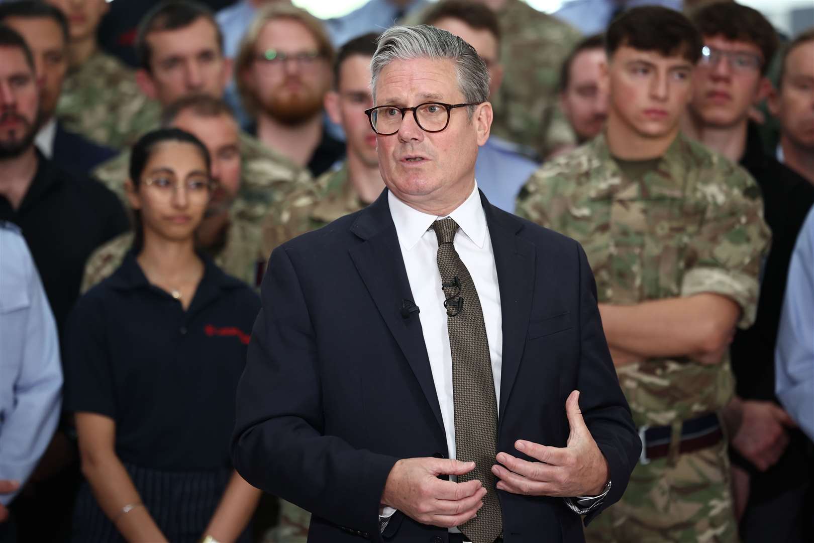 Prime Minister Sir Keir Starmer promised an overhaul of the armed forces along with the increase in defence spending (Henry Nicholls/PA)