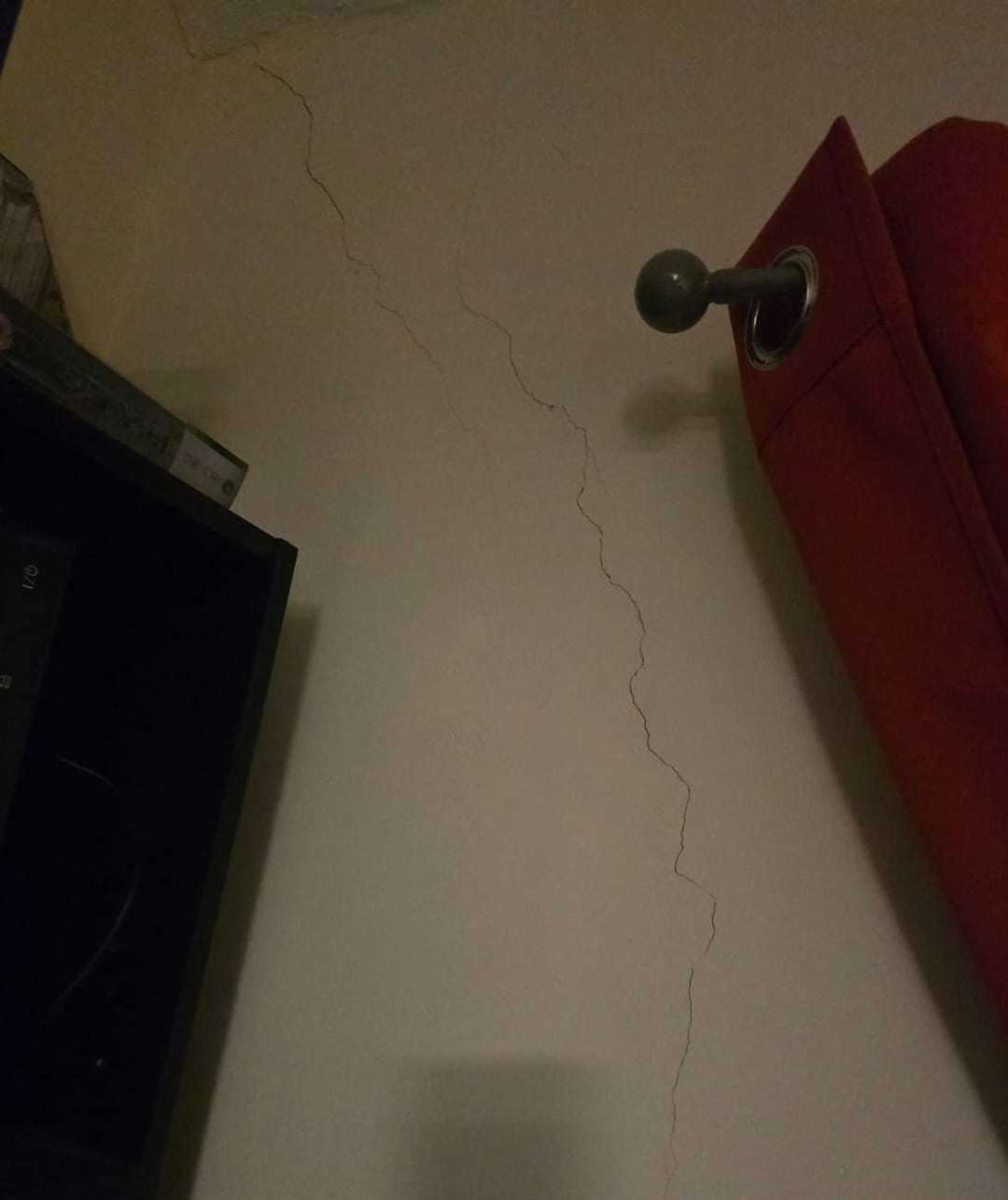The family are concerned about cracks in the walls
