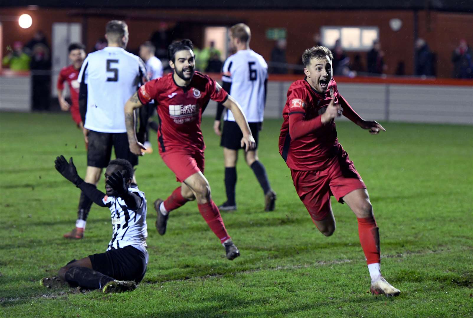 Sam Bennett scored his 11th goal of the season as Wisbech Town retained their league status with a 2-0 victory at Melton Town this afternoon.