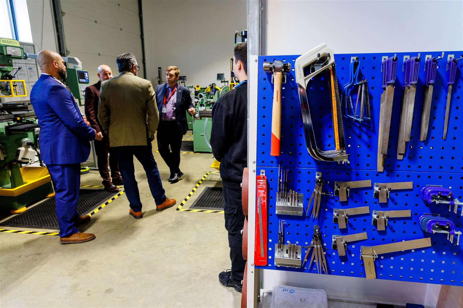 Touring the facility's workshops. Picture: Combined Authority