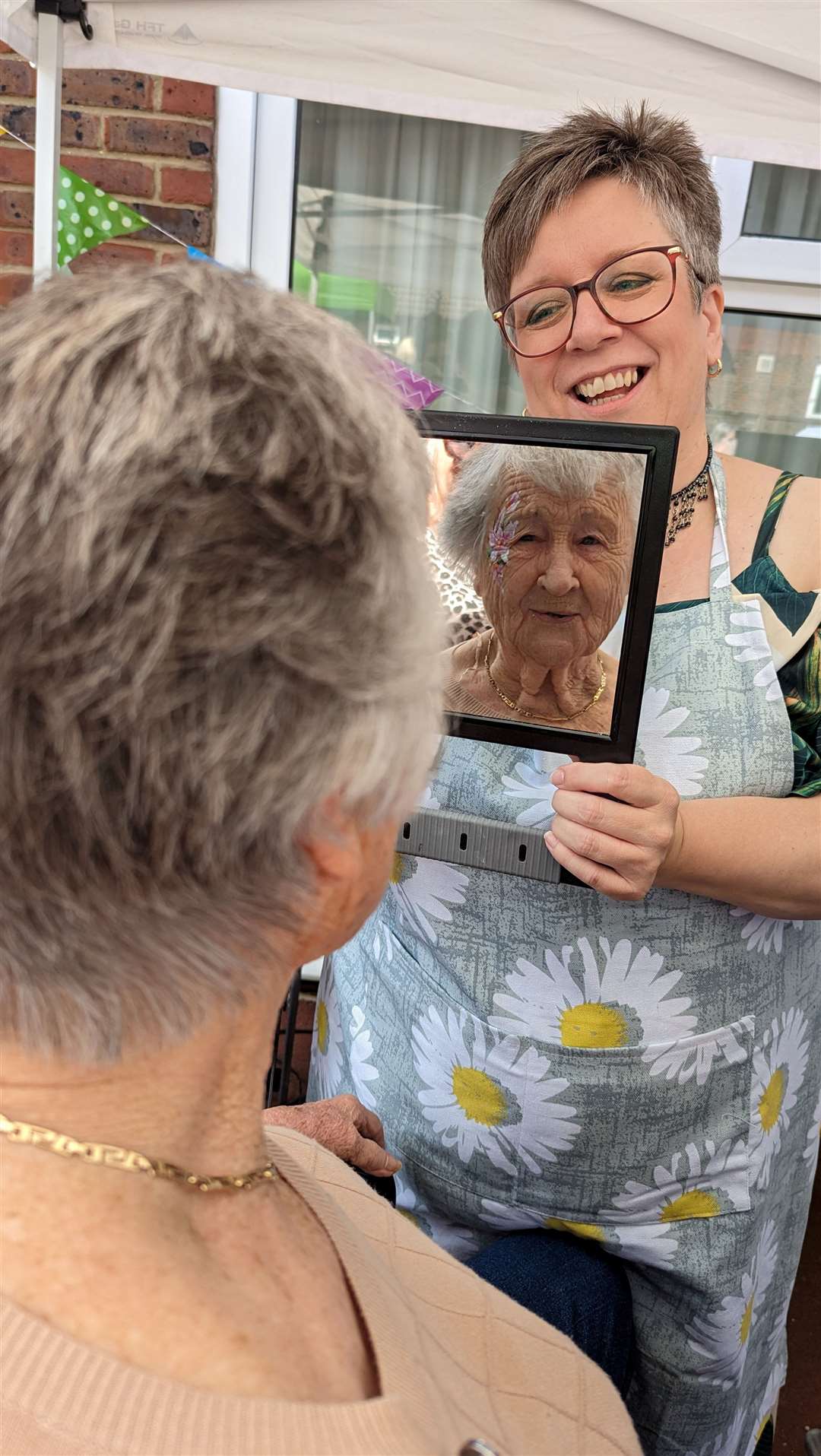 One of the happy face painting customers.
