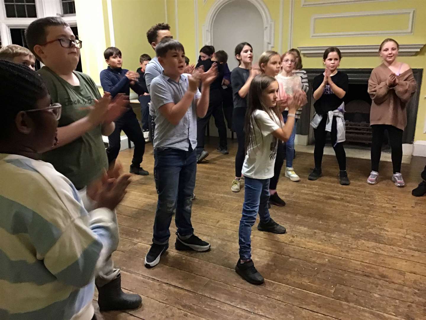 Children enjoyed a disco.