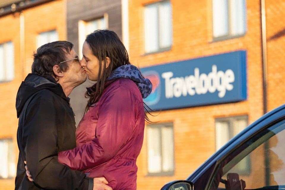 Paul and Ingrid Stannard outside of the Travelodge in Lynn (54977258)
