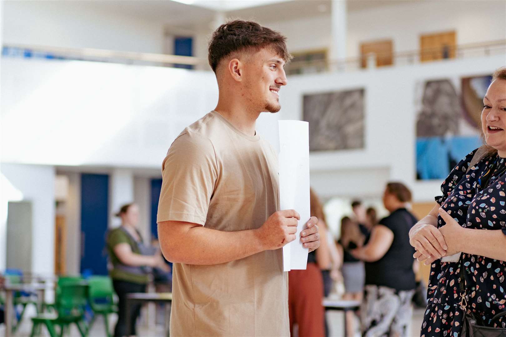 Thomas Clarkson Academy students celebrate impressive A level results. Picture: Barking Dog Media/Image5.uk