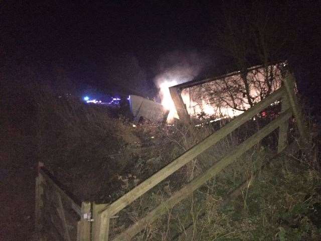 The scene of the crash on the A17 near Terrington St Clement on December 30, 2019. Picture: SUBMITTED