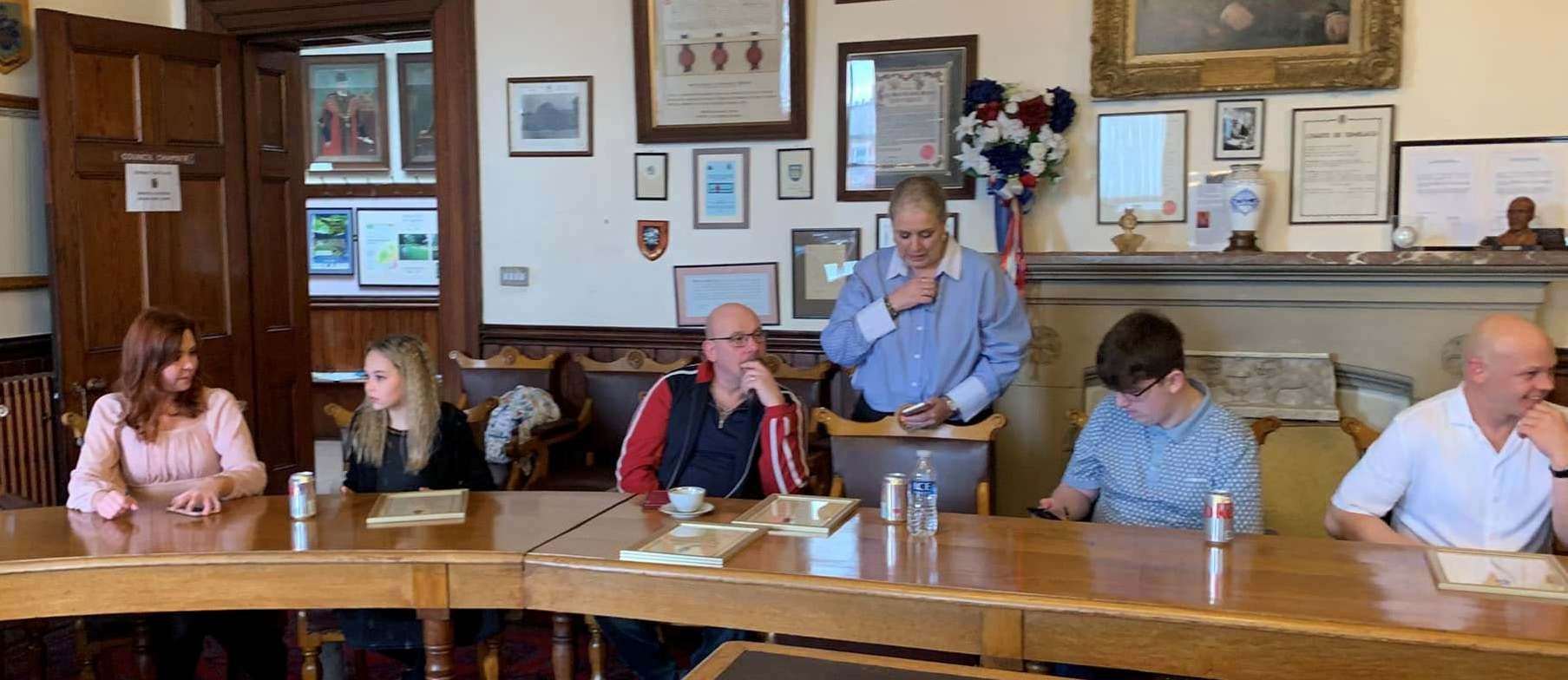 The awards were presented at a special reception in the council chamber