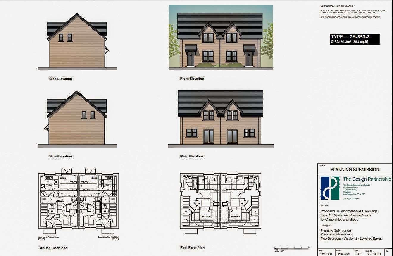Clarion Housing want to build 40 homes off Springfield Avenue in March. (13984594)