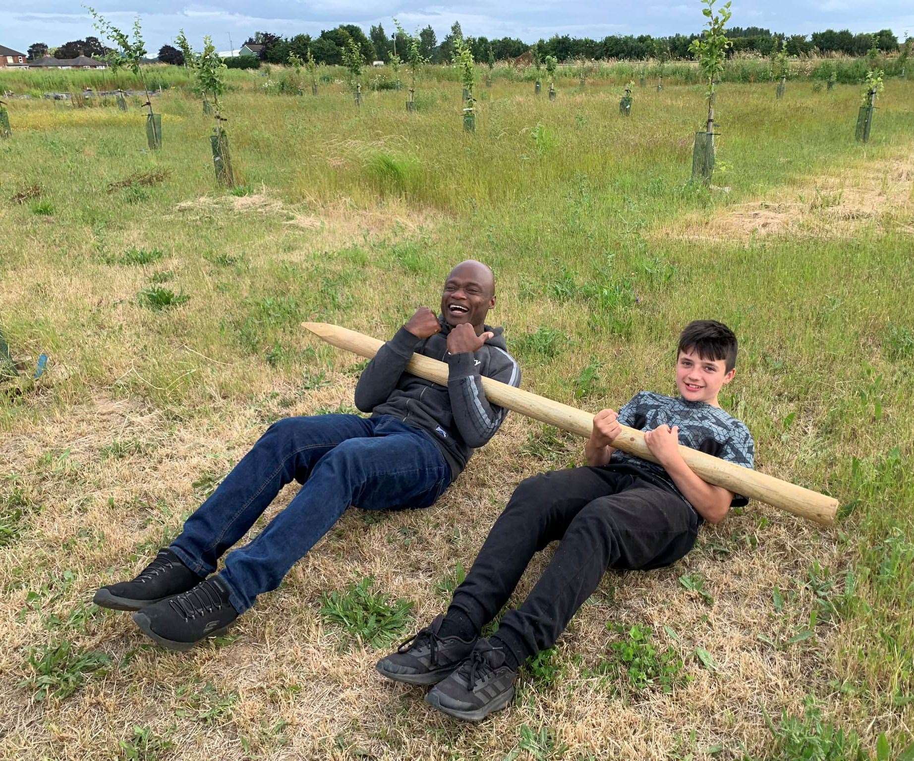 Mayor took part in activities with Fenland Orchard Project