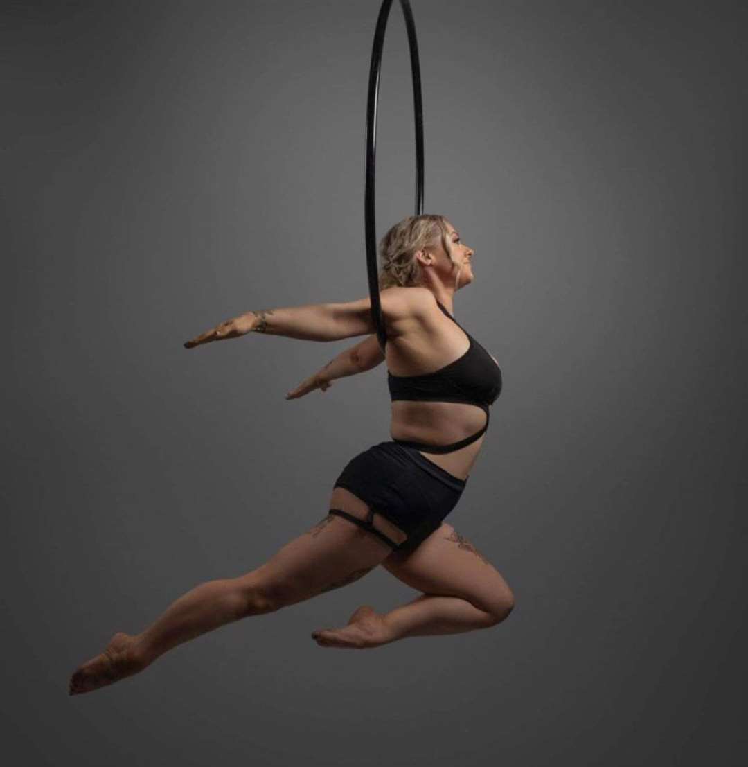 Leah on the hoop