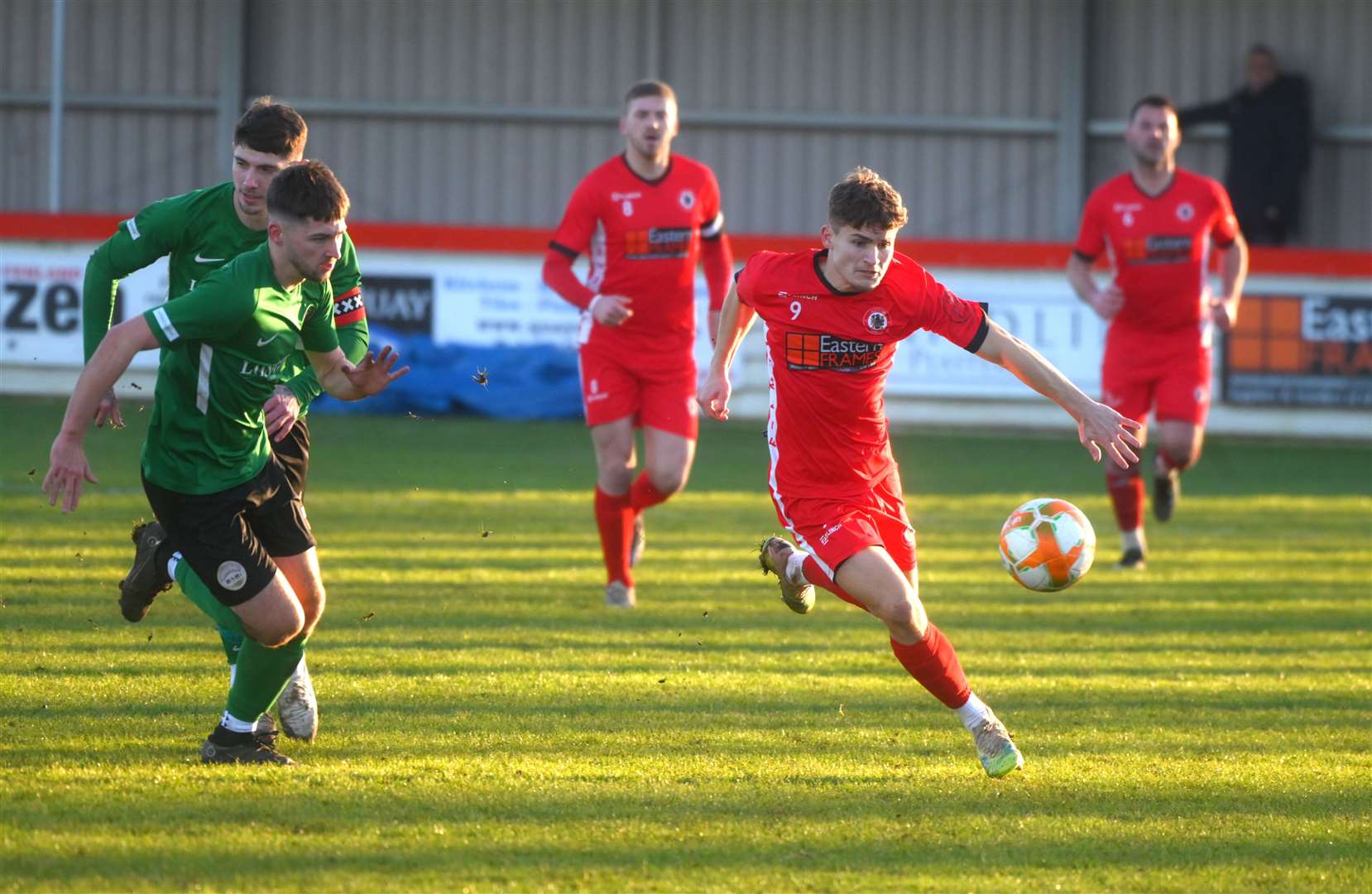 Reuben Marshall on the attack