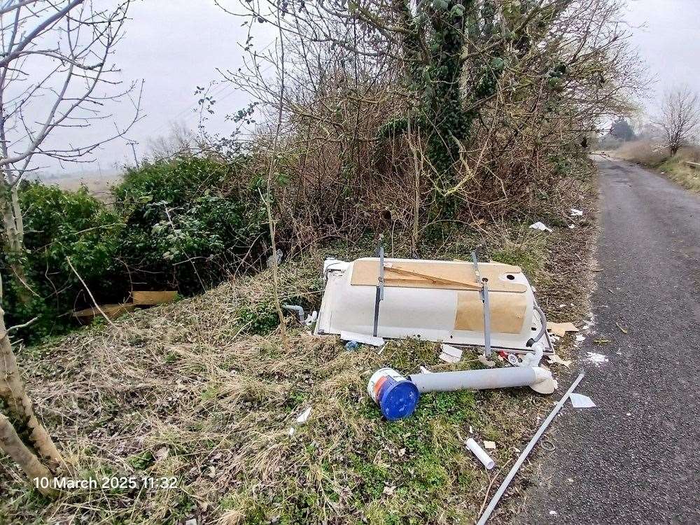 South Brink, Wisbech, had suffered multiple fly tips across recent months, whichwere difficult to clear.
