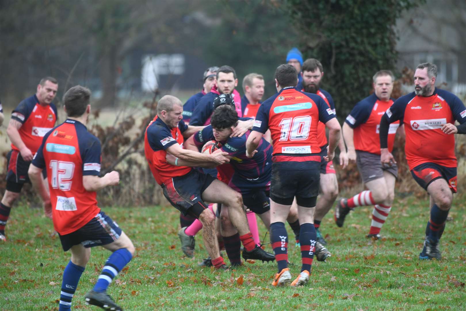 Wisbech v Spalding rugby action. (53807087)