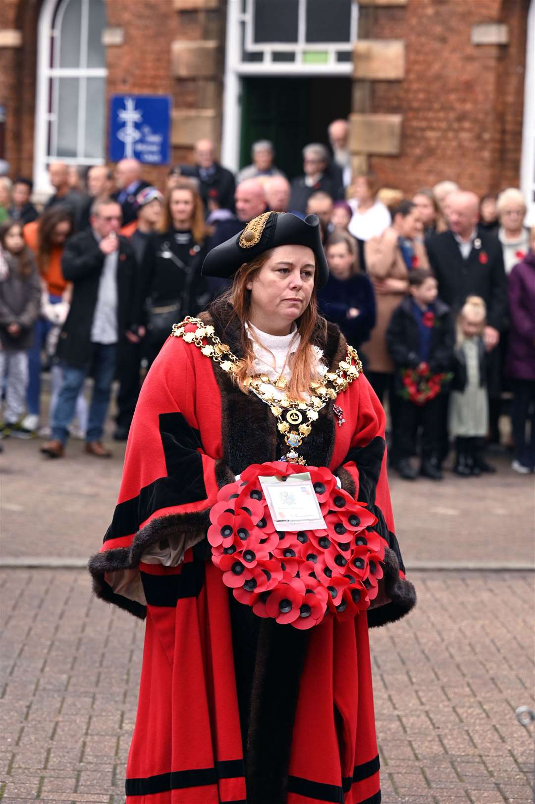 Wisbech Remembrance Day..Mayor of Wisbech Susan Wallwork. (60607373)