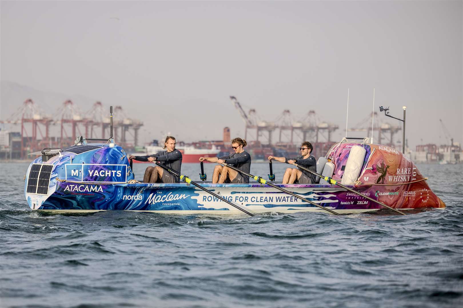 The brothers will put in an estimated four million oar strokes during the 9,000-mile voyage (Lara Eventide/PA)