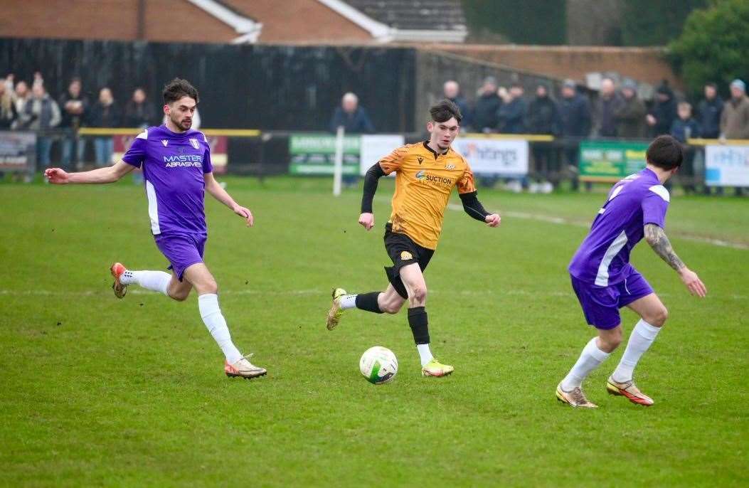 Adam Brumby in the thick of the action
