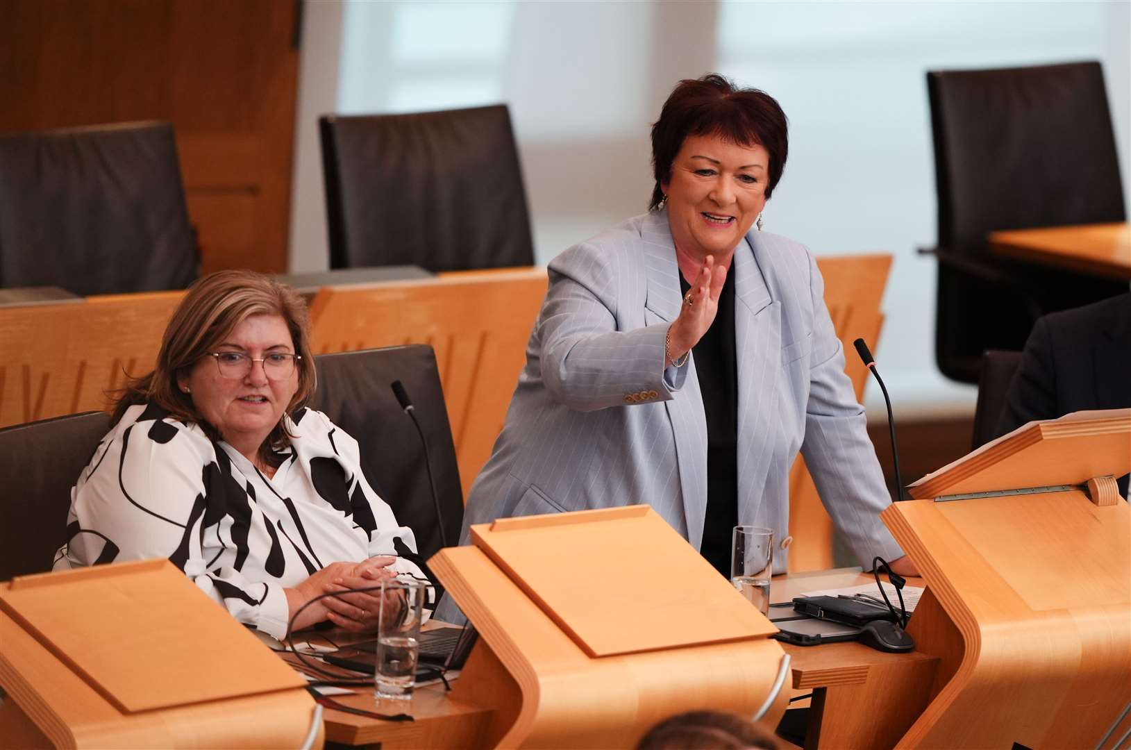 Rona Mackay, right, said the scale of the issue is ‘staggering’ (Andrew Milligan/PA)
