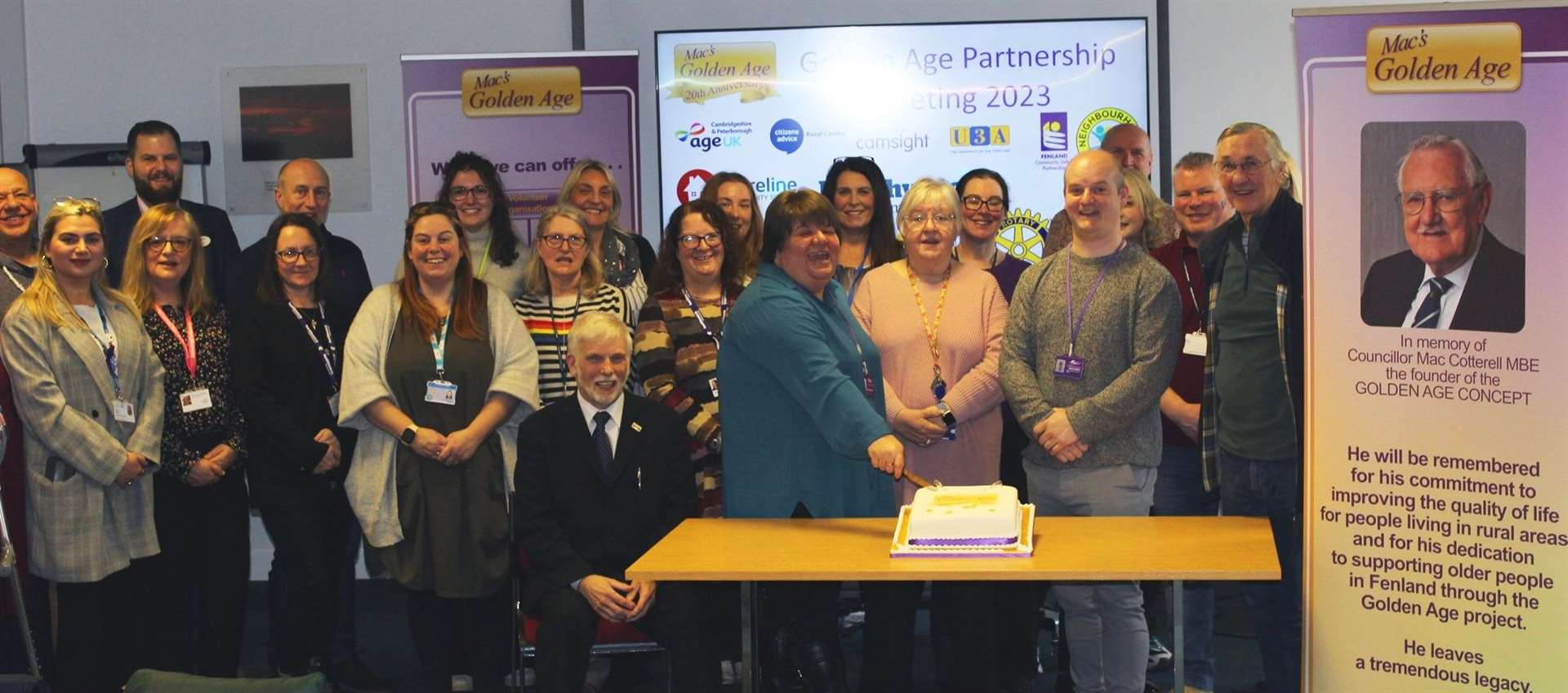 Partners and Golden Age committee members celebrate 20 years of the events. (62949967)