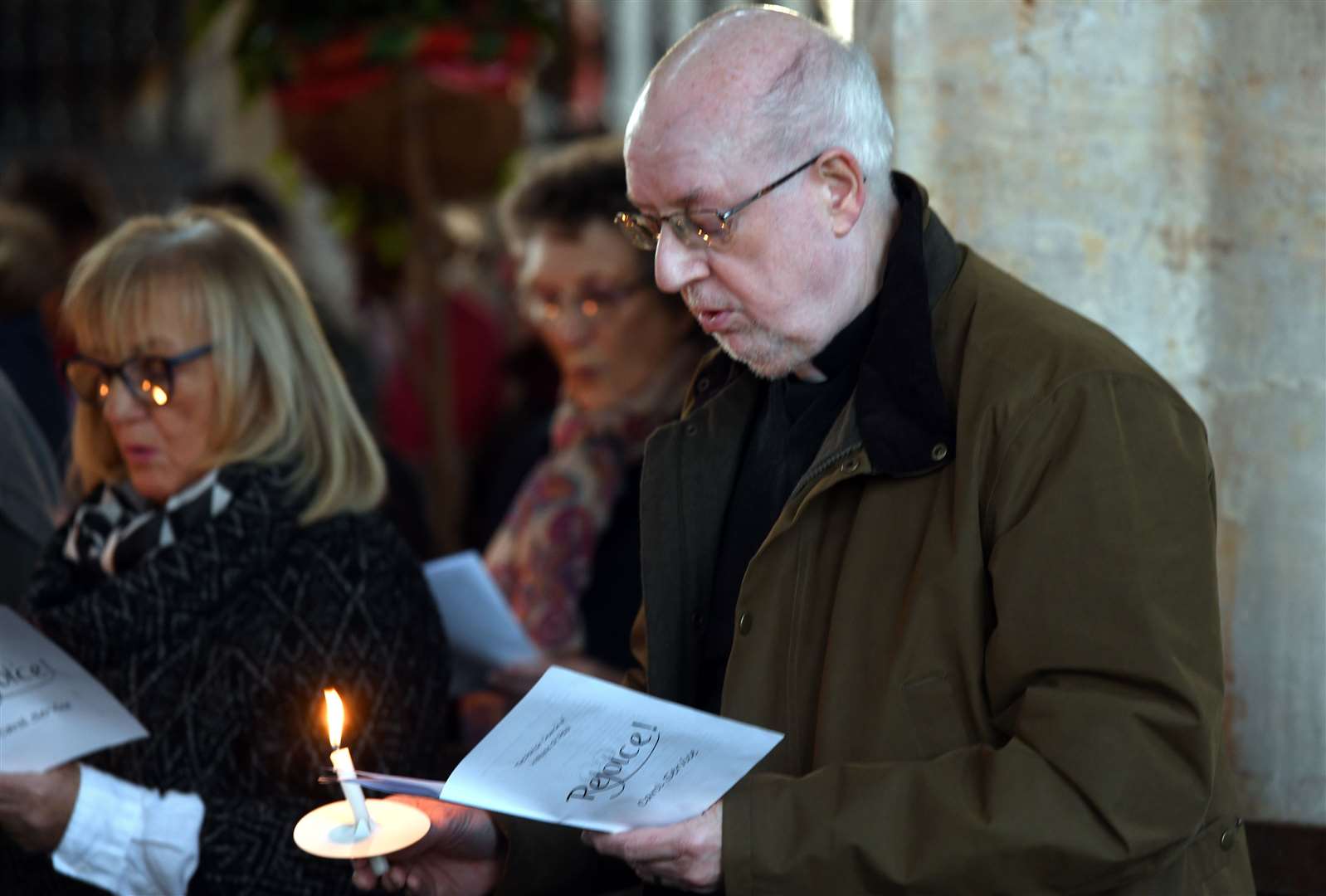 Candlelight brings atmospheric glow to annual service at Walpole St