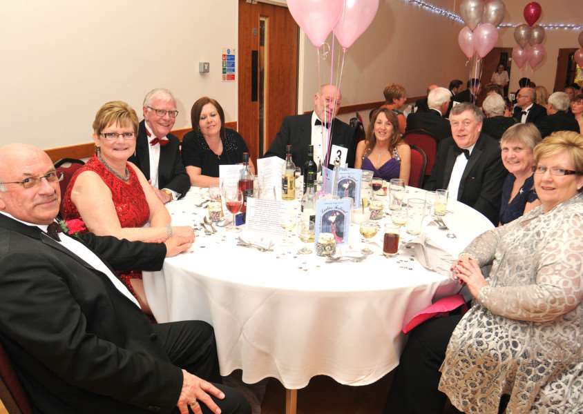 Alexandra Lodge Ladies Night at South Holland Centre, Spalding, where guests are seated at the table. Photo by Tim Wilson.