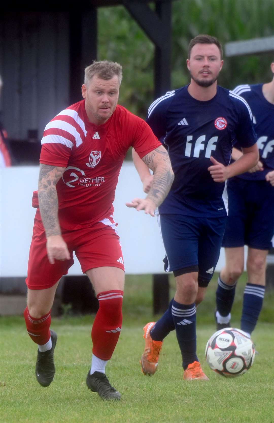 Corey Kingston scored all three for Parson Drove this afternoon