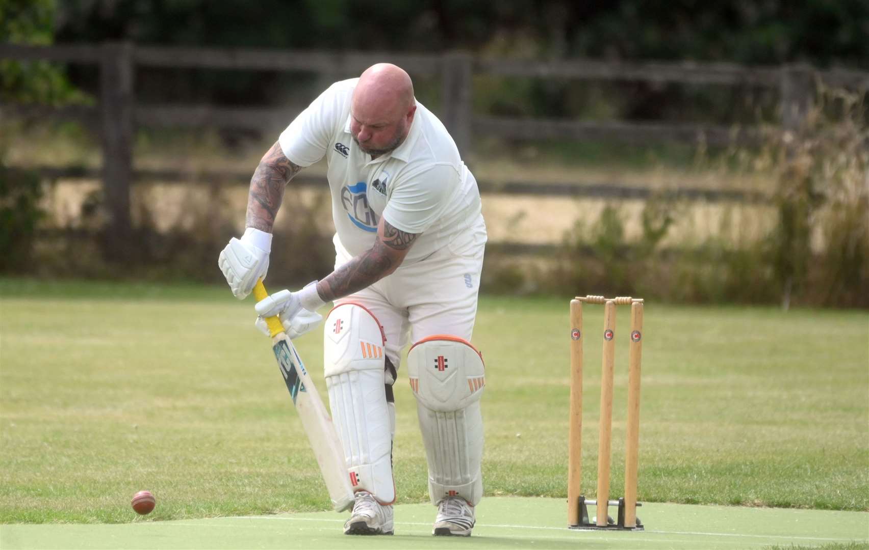 Wimblington v Chippenham cricket action