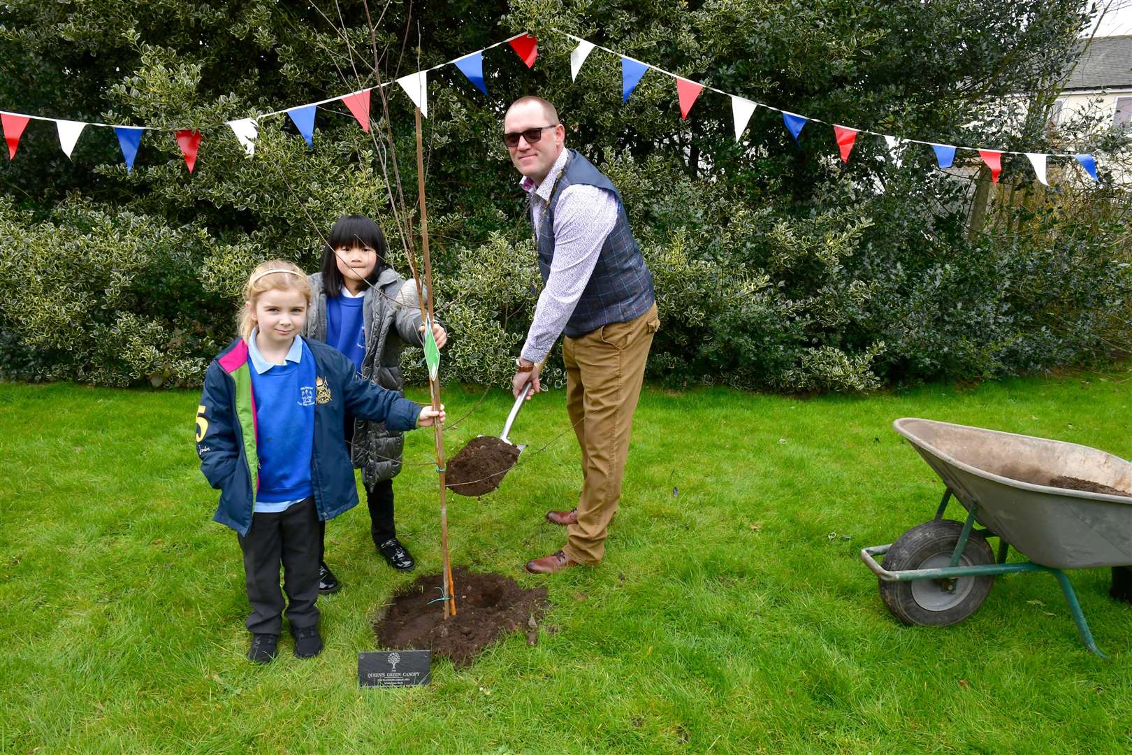 Trees such as this one were planted across the country as part of the scheme with their locations recorded on an interactive map.