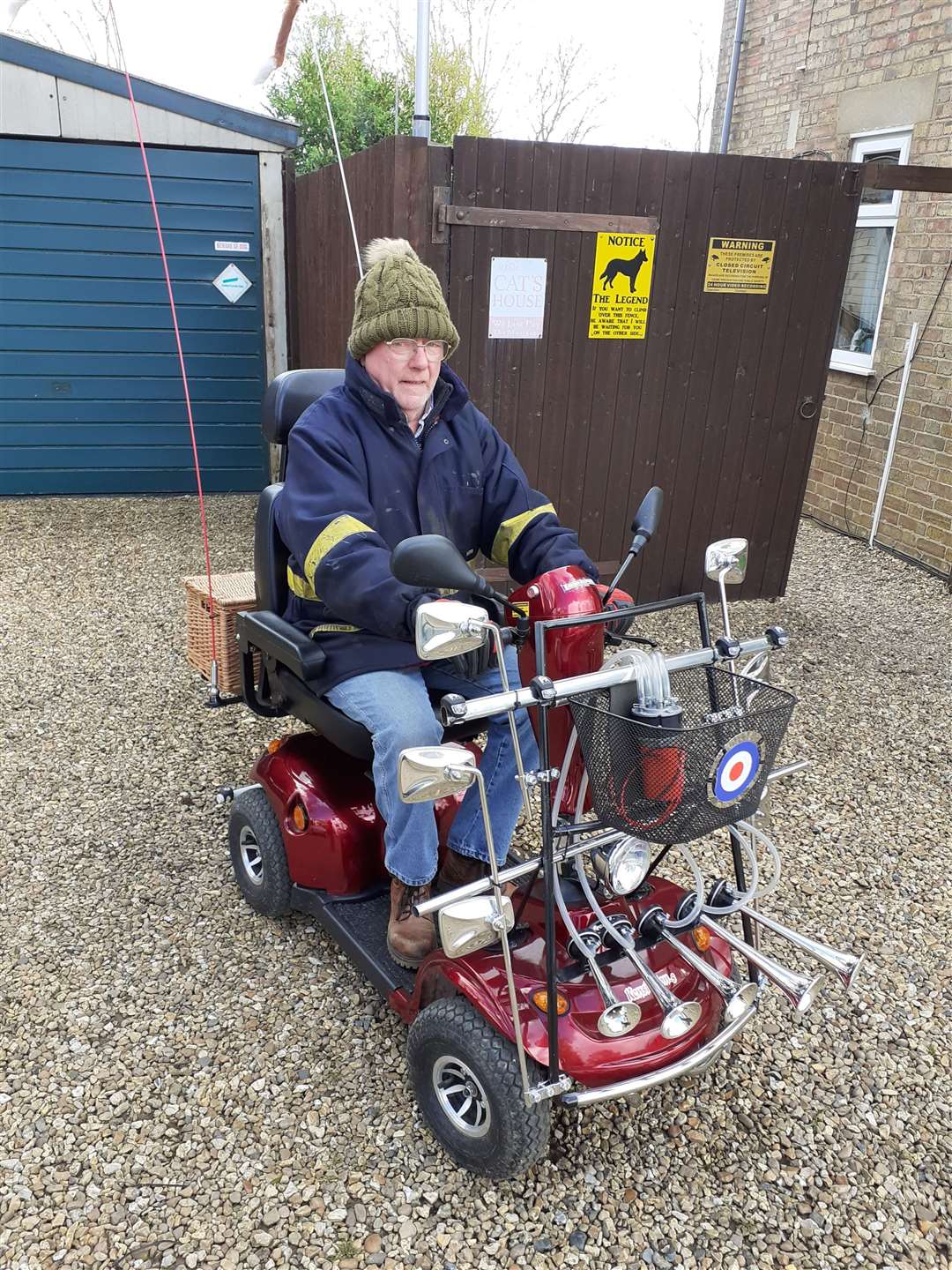 Paul Finney has made his mobility scooter look like Lambrettta. (55817171)