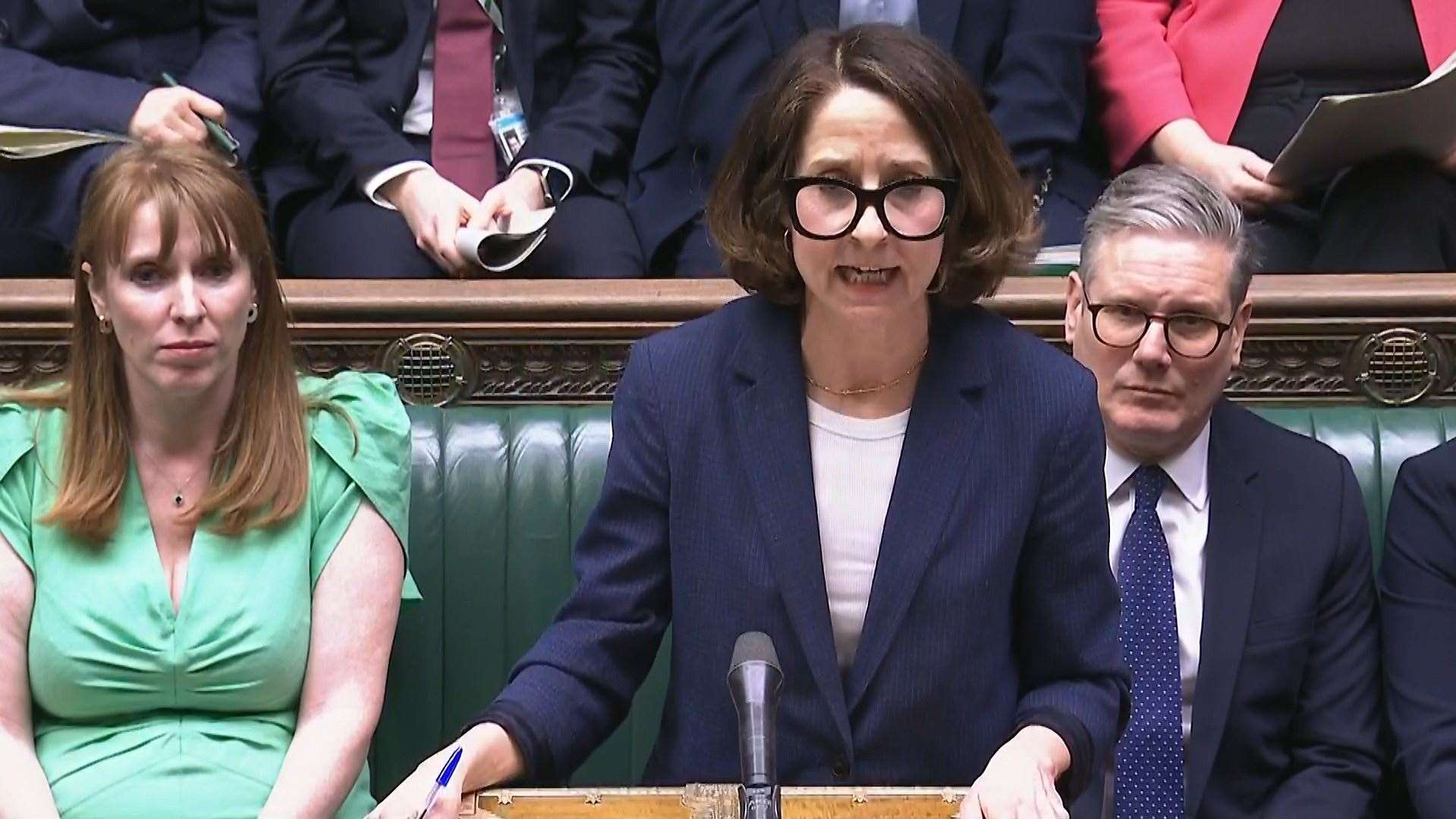 Work and Pensions Secretary Liz Kendall making a statement on welfare reform in the House of Commons (House of Commons/UK Parliament)