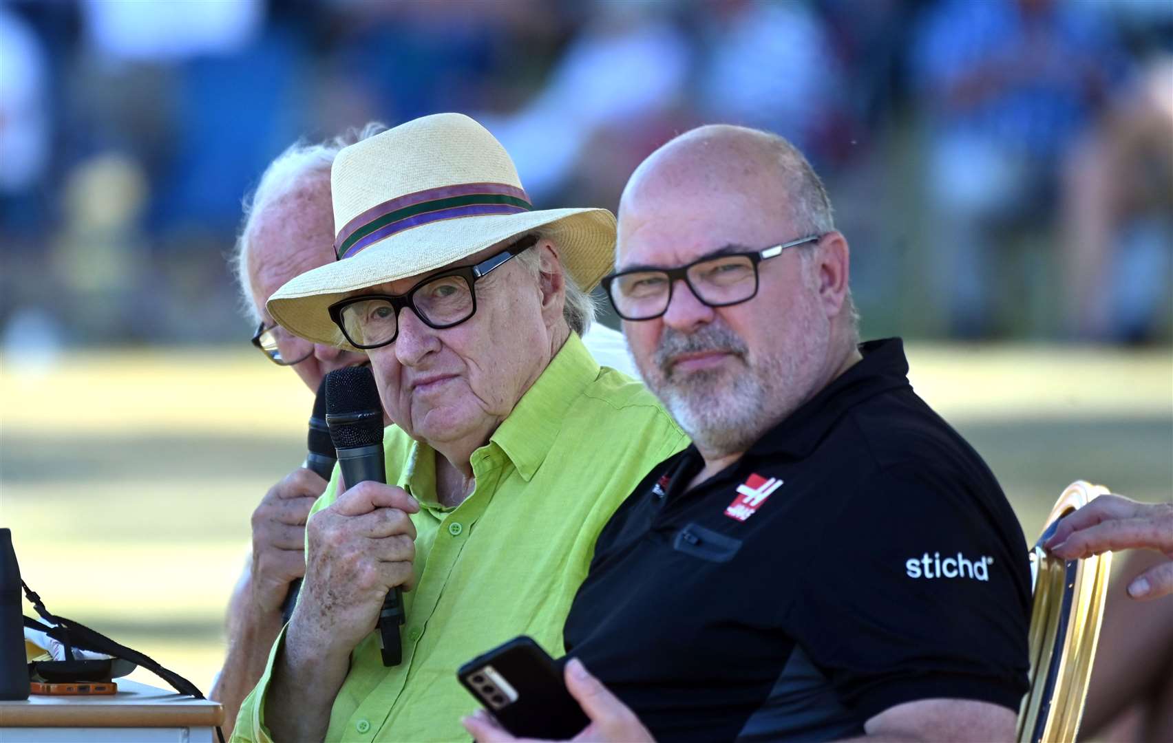 Wisbech cricket club hosting the Lashings cricket club..Henry Blofeld. (58619591)