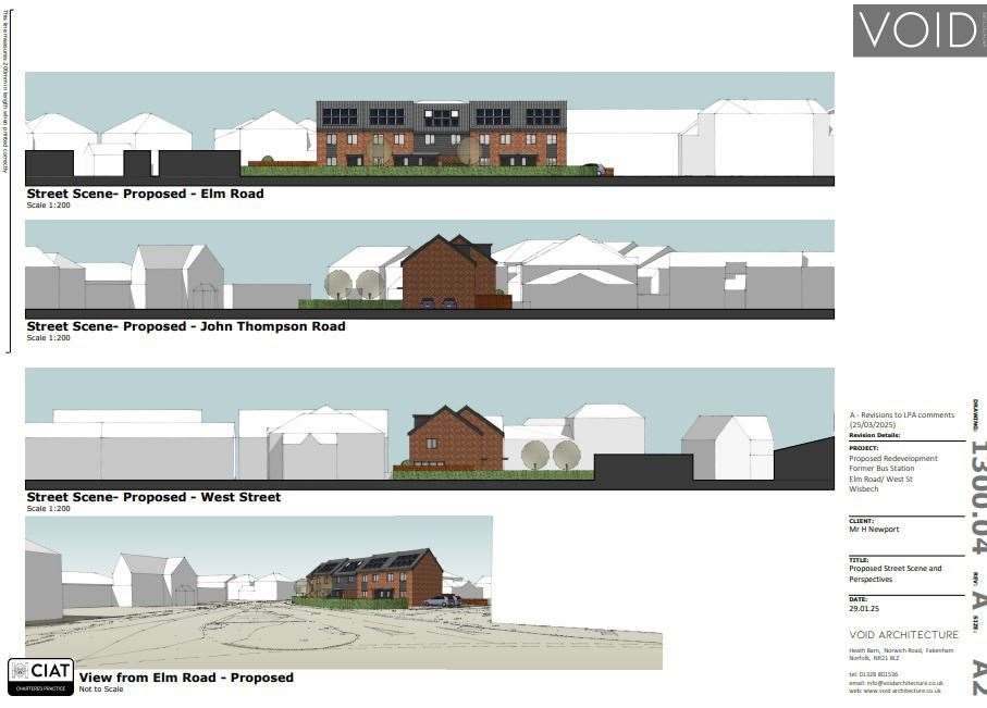 An artist's impression of the street scene