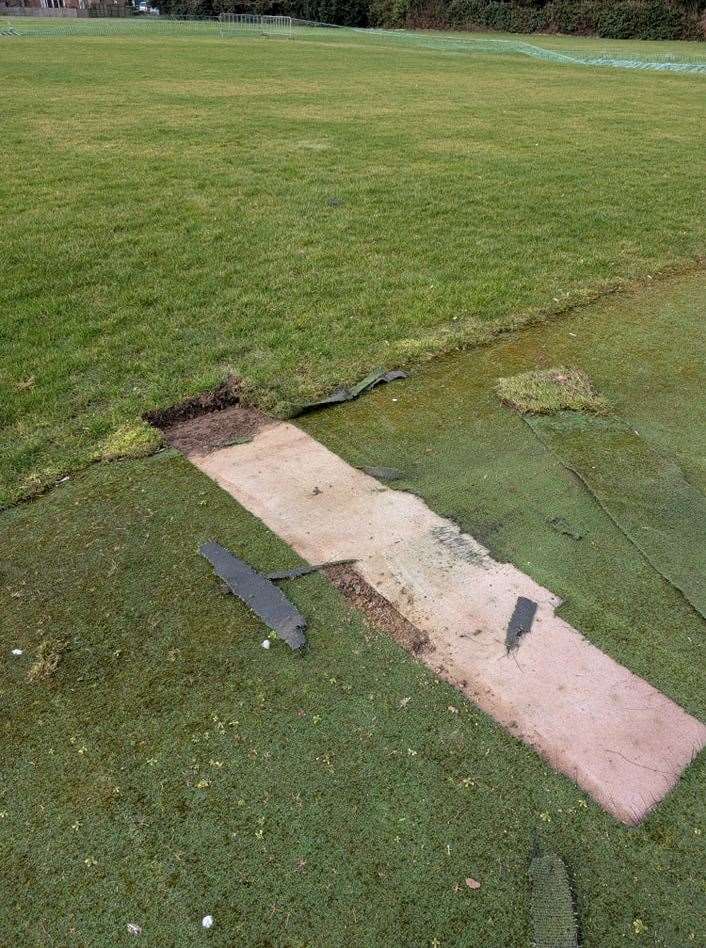 Vandals targeted Long Sutton Cricket Club. PHOTO: SUBMITTED