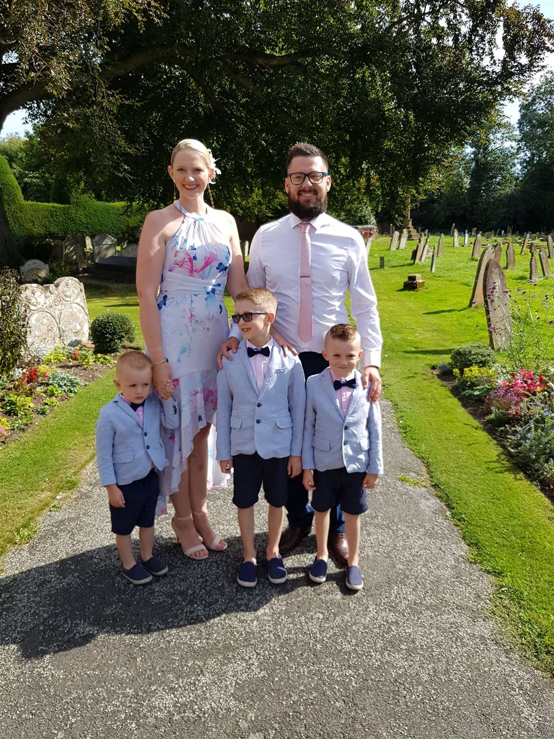 Sarah and Ben Dodkin with sons Harrison, Finley, and Arthur (17058671)