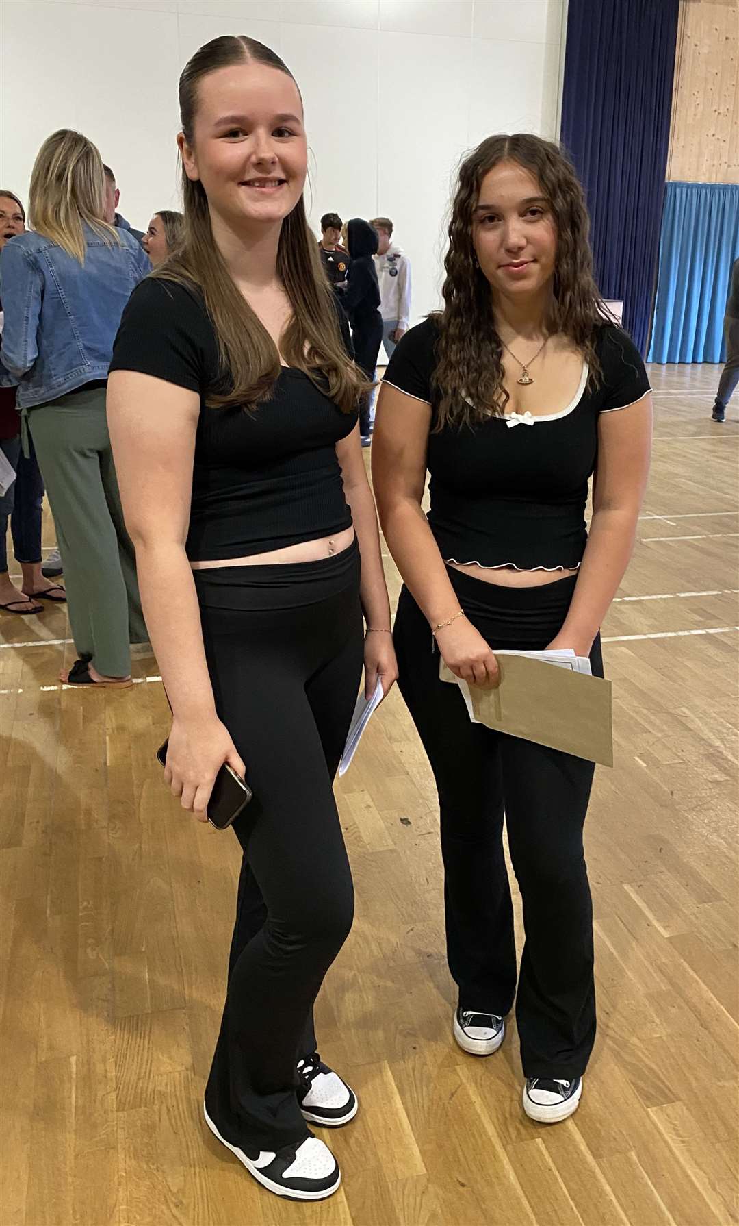 Nyah Baker and Grace Bridgement at the Neale-Wade. Picture: Athene Communications.