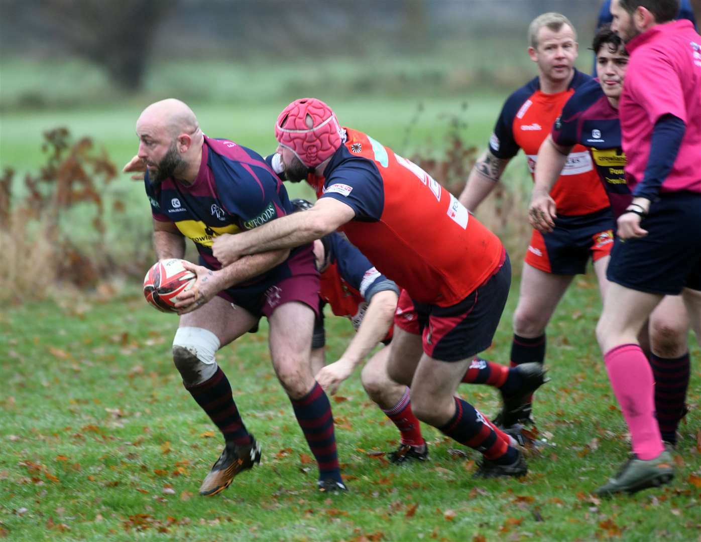 Wisbech v Spalding rugby action. (53807082)