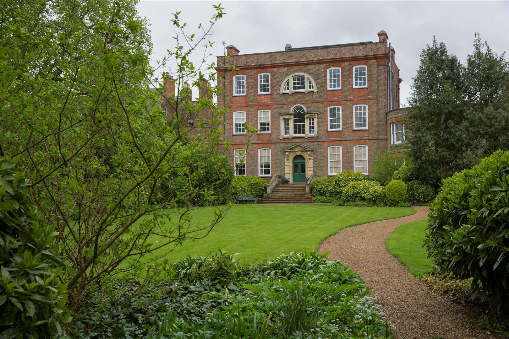 The back of Peckover House and Garden