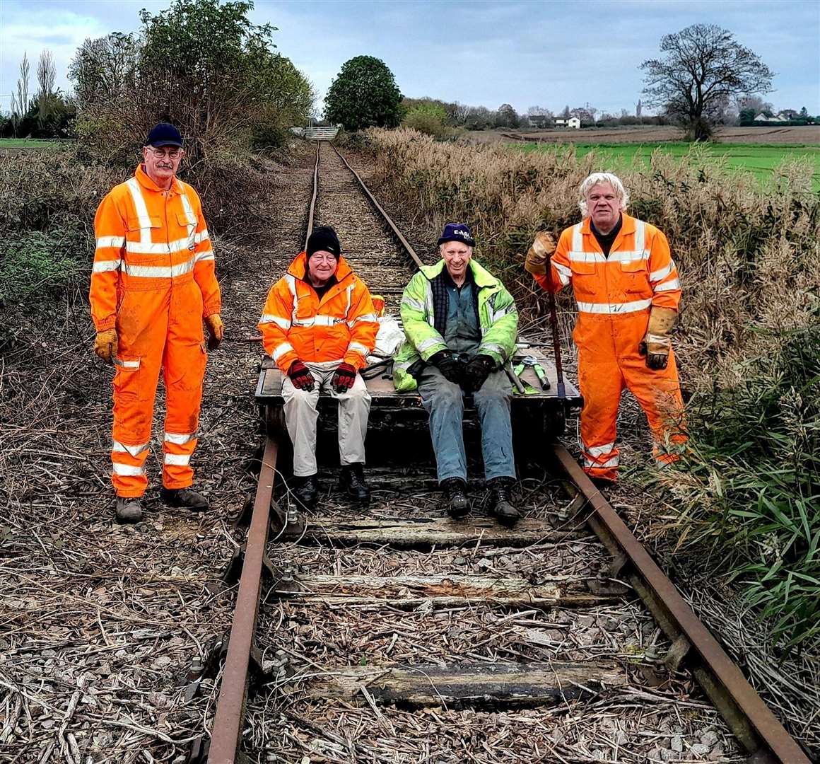 Members of the The Bramley Line Heritage Railway Trust are hoping locals will join them at March railway station on New Year’s day for a spec. Picture: Bramley Line Heritage Railway Trust