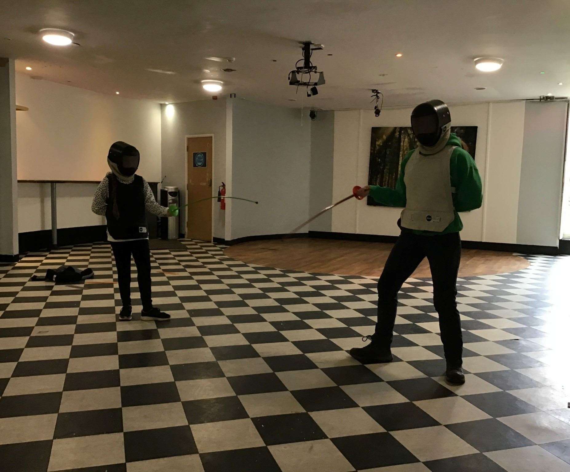 Pupils enjoyed fencing.
