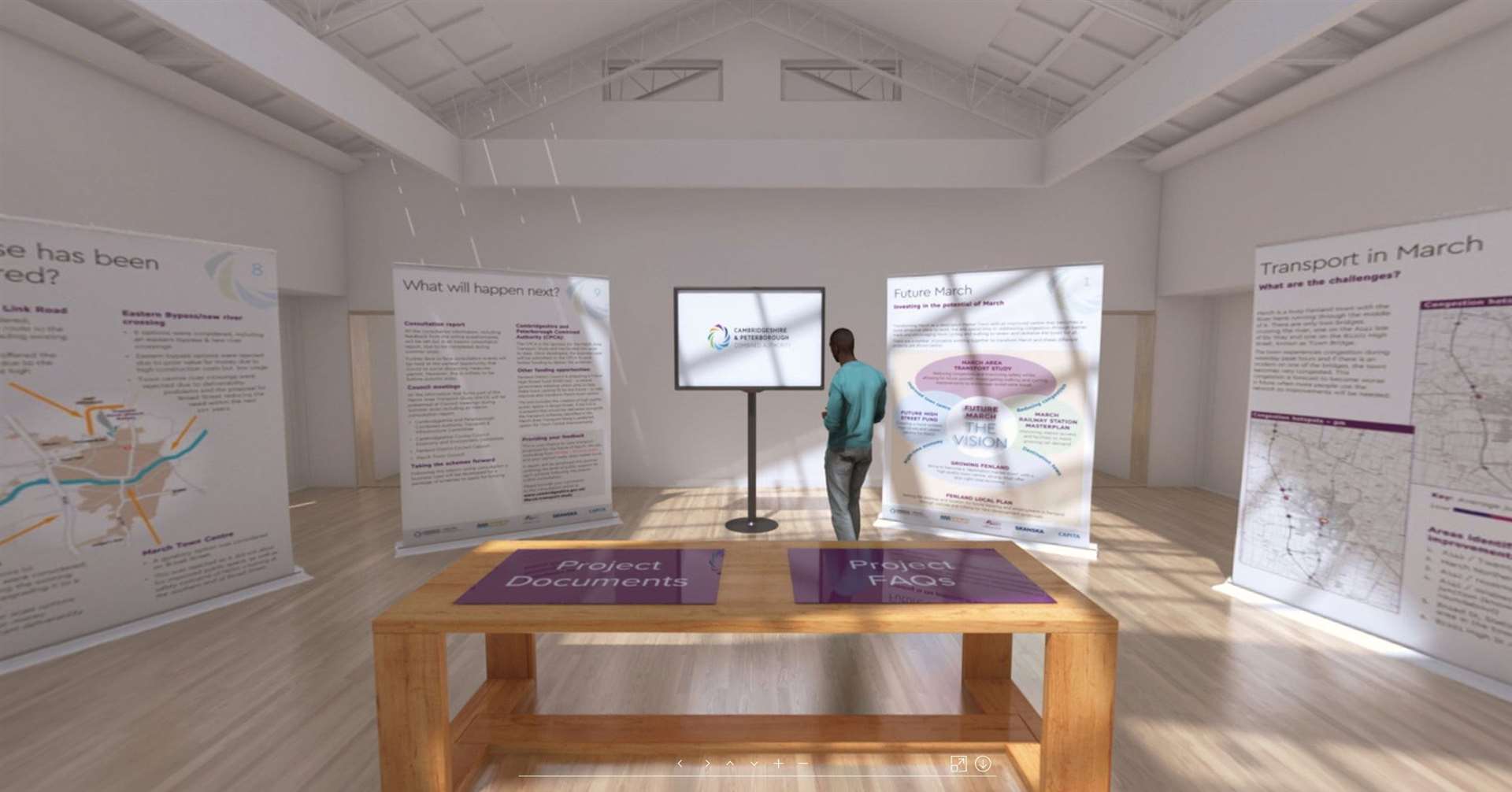 Over 4,000 people visited the virtual March transport consultation room.